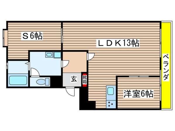 スカイハイツ沢の物件間取画像